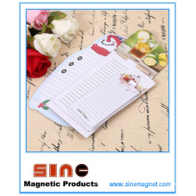 Cojín de notas magnético personalizado creativo del imán del refrigerador